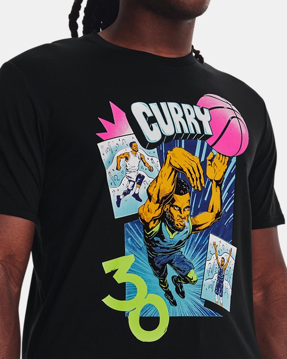 Men's Curry Comic Book Short Sleeve, Black, pdpMainDesktop image number 3